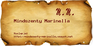 Mindszenty Marinella névjegykártya